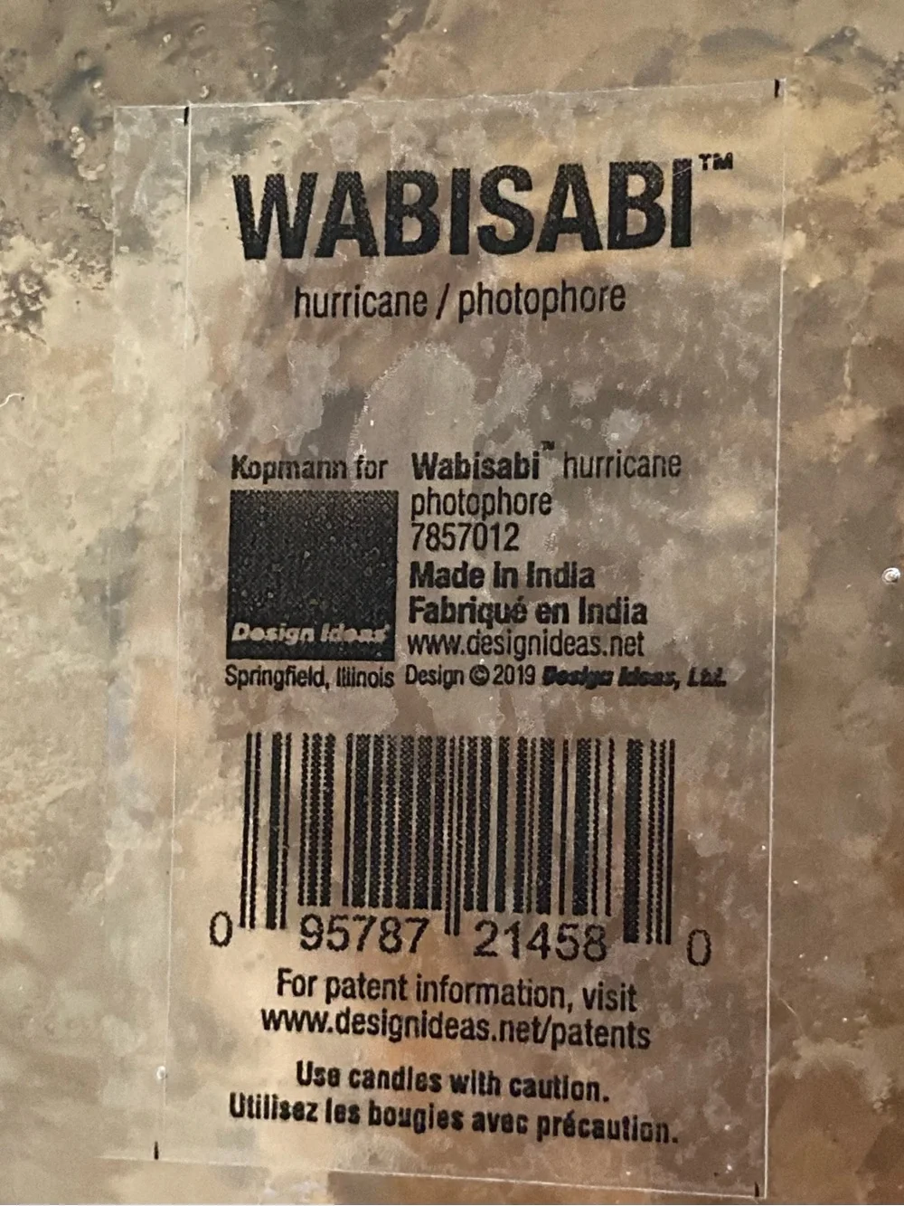 Wabisabi Clear Glass Hurricane Candle Holder or Vase New